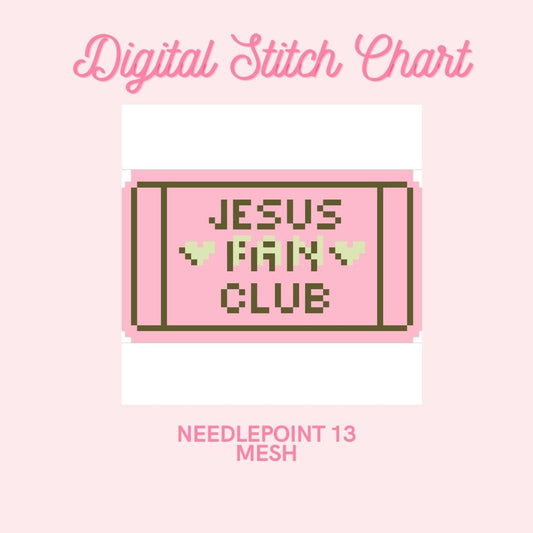 Jesus Fan Club  DIGITAL PATTERN